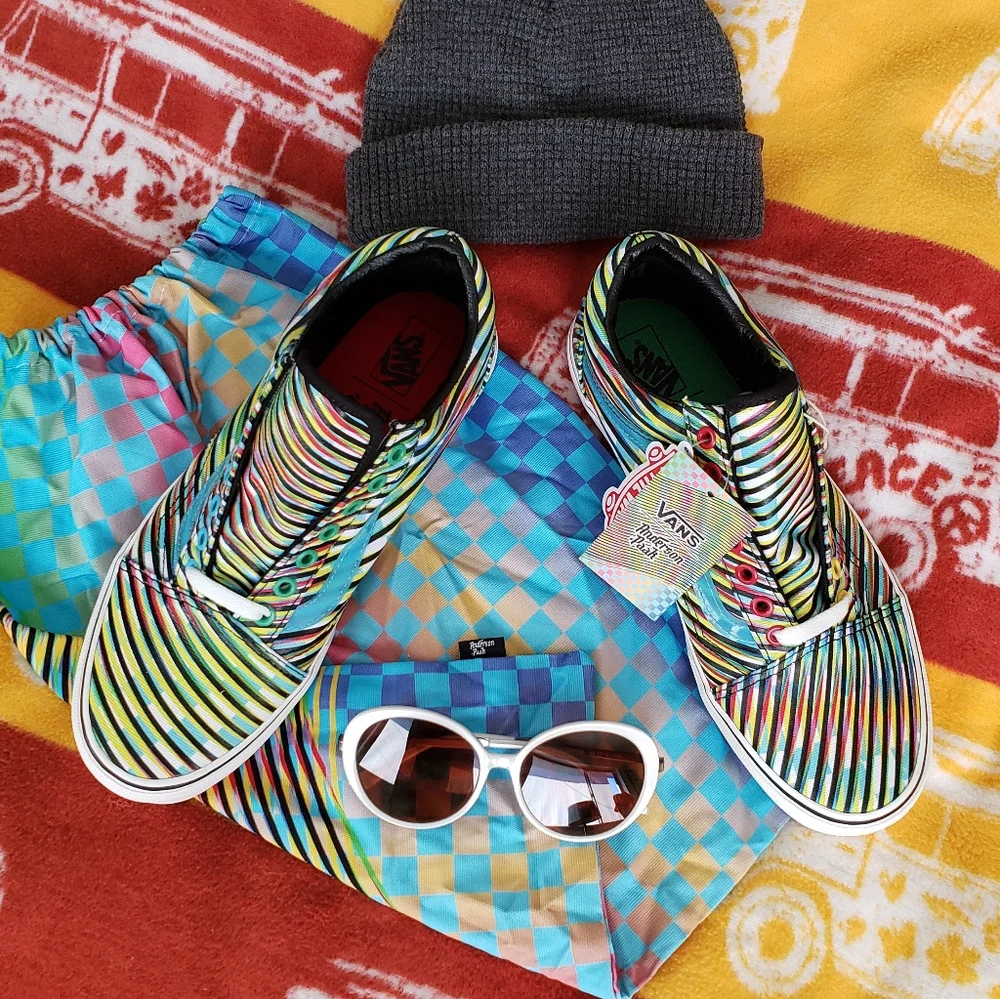 Vans Old Skool Anderson .Paak Venice Red Green Blue Yellow Black White Women's - Picture 3 of 5